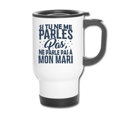 Geschenk für Ehemann Thermobecher - T-Shirt für Paare - Sprich nicht mit meinem Ehemann