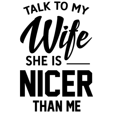 Motiv Sprich mit meiner Frau Lustiger Ehemann Spruch