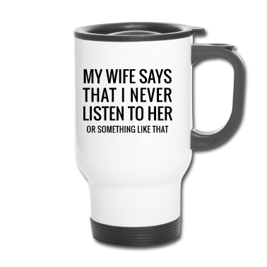 Geschenk für Ehemann Thermobecher - Coole lustige Typografie für Ehemänner.Humorvolle Geschenke