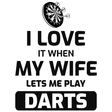 Motiv Darts Spieler Bullseye Ziel Schießen Ehemann