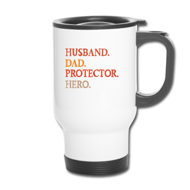 Geschenk für Ehemann Thermobecher - Ehemann Vater Beschützer Held Geschenk Mann