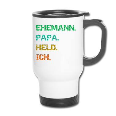 Geschenk für Ehemann Thermobecher - Ehemann Papa Held Ich