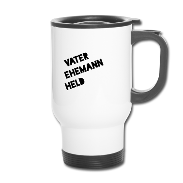 Geschenk für Ehemann Thermobecher - Vater Ehemann Held