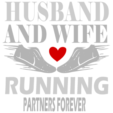 Motiv Ehemann und Ehefrau laufen Partner für immer