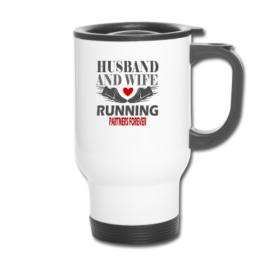 Geschenk für Ehemann Thermobecher - Ehemann und Ehefrau laufen Partner für immer