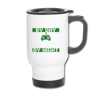 Geschenk für Ehemann Thermobecher - Papa bei Tag Spieler bei Nacht Lustiges Geschenk für Ehemann L.