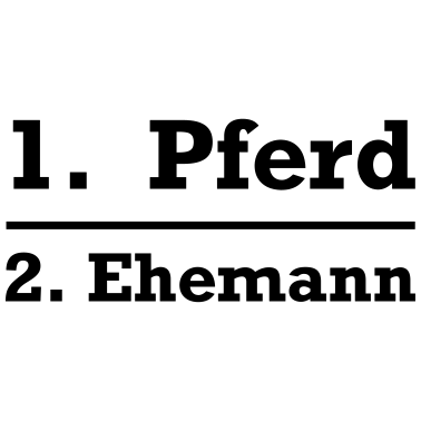 Motiv Pferd vor Ehemann