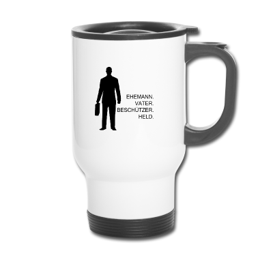 Geschenk für Ehemann Thermobecher - Ehemann. Vater. Beschützer. Held.