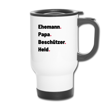Geschenk für Ehemann Thermobecher - Ehemann Papa Beschützer Held