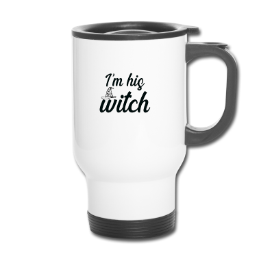 Geschenk für Ehemann Thermobecher - Ich bin seine Hexe, Frau Ehemann Halloween