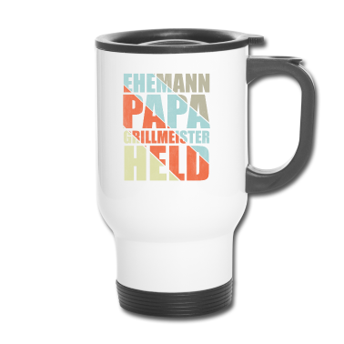 Geschenk für Ehemann Thermobecher - Ehemann Papa Grillmeister Held
