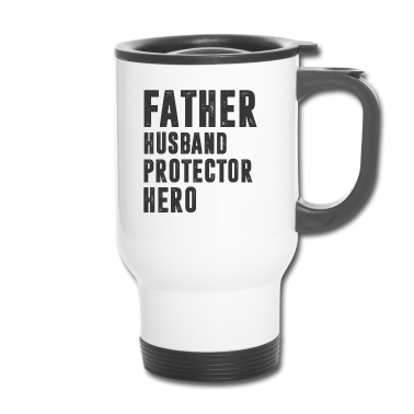 Geschenk für Ehemann Thermobecher - Vater Ehemann Beschützer Held