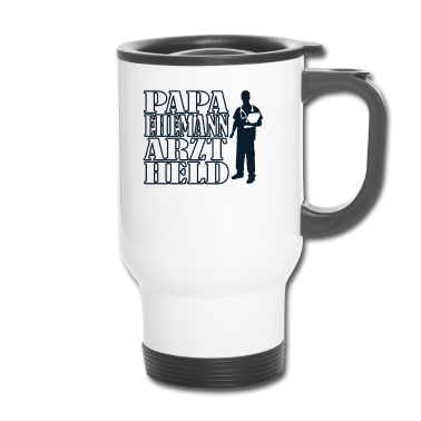 Geschenk für Ehemann Thermobecher - PAPA EHEMANN ARZT HELD