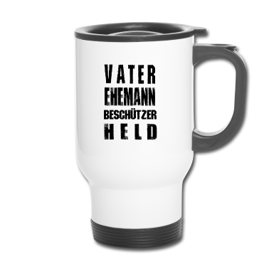 Geschenk für Ehemann Thermobecher - Vater, Ehemann, Beschützer, Held