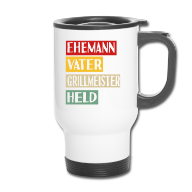Geschenk für Ehemann Thermobecher - Ehemann Vater Grillmeister Held
