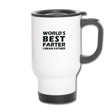 Geschenk für Ehemann Thermobecher - Lustige Geschenke für Papa, den besten Farter der Welt, ich meine Fa