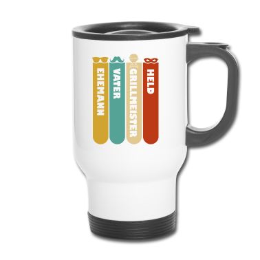 Geschenk für Ehemann Thermobecher - Ehemann Vater Grillmeister Held