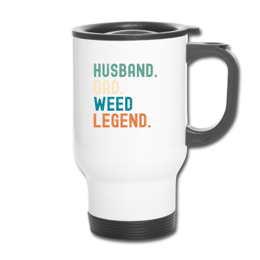 Geschenk für Ehemann Thermobecher - Ehemann Vater Unkraut Legende Vatertag