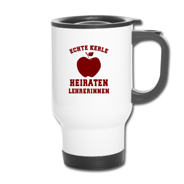 Geschenk für Ehemann Thermobecher - Echte Kerle heiraten Lehrerinnen Design für