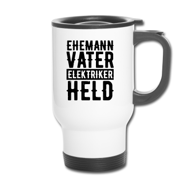 Geschenk für Ehemann Thermobecher - Ehemann Vater Elektriker Held Geschenk