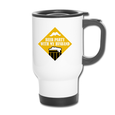 Geschenk für Ehemann Thermobecher - Bier - Party mIt dem Ehemann