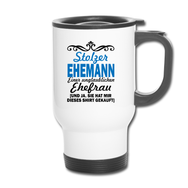 Geschenk für Ehemann Thermobecher - Stolzer Ehemann Hochzeit Spruch Geschenk