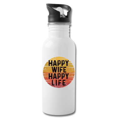Geschenk für Ehemann Trinkflasche - Geschenk Für Gute Ehemänner Vintage Happy Life Hap