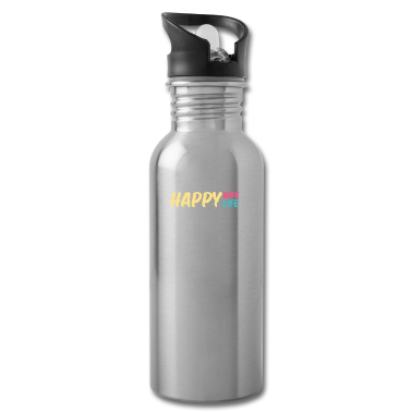 Geschenk für Ehemann Trinkflasche - Happy Wife Life Partnerdesign für Ehemänner
