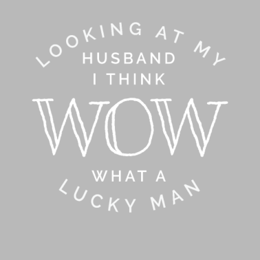 Motiv Ehemann Lucky Man Geschenk für Ehefrau Mutter von