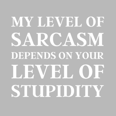 Motiv Mein Grad an Sarkasmus, lustiges Geschenk für Ehemann oder Vater