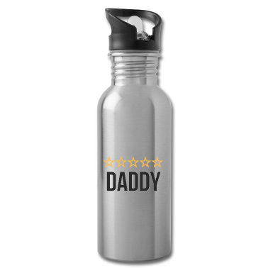 Geschenk für Ehemann Trinkflasche - Weltbester Ehemann und Fünf-Sterne-Papa