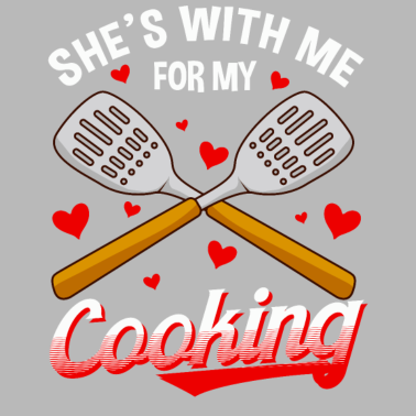 Motiv Lustig ist sie mit mir für meinen kochenden netten Ehemann