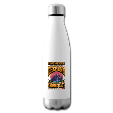 Geschenk für Ehemann Trinkflasche - Camping Ehemann Ehefrau Spruch Zelten Geschenk