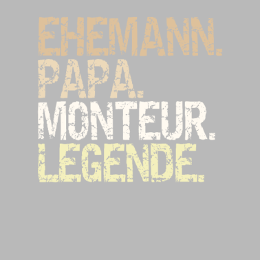 Motiv Monteur Ehemann Papa Legende vintage Spruch