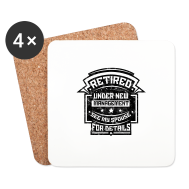 Geschenk für Ehemann Untersetzer - Im Ruhestand - DAS Renten-Shirt für Ehemänner