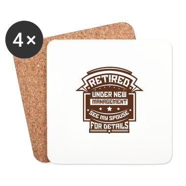 Geschenk für Ehemann Untersetzer - Im Ruhestand - DAS Renten-Shirt für Ehemänner