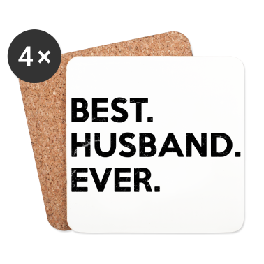 Geschenk für Ehemann Untersetzer - Bester Ehemann aller Zeiten. Geschenke für Super-Mann. Partner.