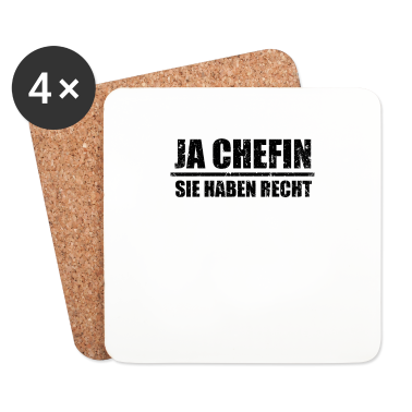 Geschenk für Ehemann Untersetzer - Ja Chefin Sie haben Recht Geschenk für Ehemann