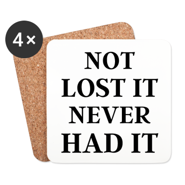 Geschenk für Ehemann Untersetzer - Nicht verloren, hatte es nie - lustiges Geschenk für Ehemann