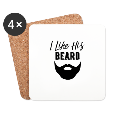 Geschenk für Ehemann Untersetzer - Ich mag seinen Bartentwurf, bärtiges Geschenk des Ehemanns