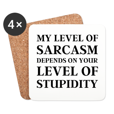 Geschenk für Ehemann Untersetzer - Mein Grad an Sarkasmus, lustiges Geschenk für Ehemann oder Vater