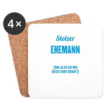 Geschenk für Ehemann Untersetzer - Stolzer Ehemann