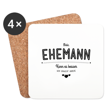 Geschenk für Ehemann Untersetzer - Mein Ehemann kann es besser