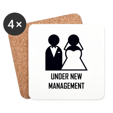 Geschenk für Ehemann Untersetzer - Unter neuer Leitung. Geschenke für neuen Ehemann.