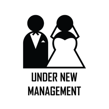 Motiv Unter neuer Leitung. Geschenke für neuen Ehemann.