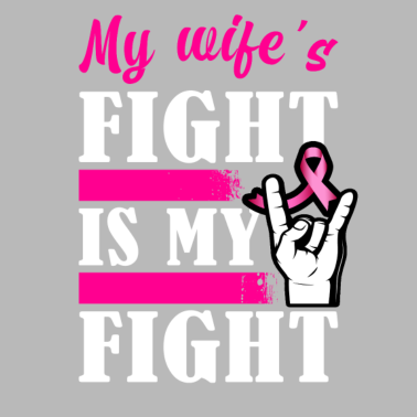 Motiv Brustkrebs-Ehemann Der Kampf meiner Frau