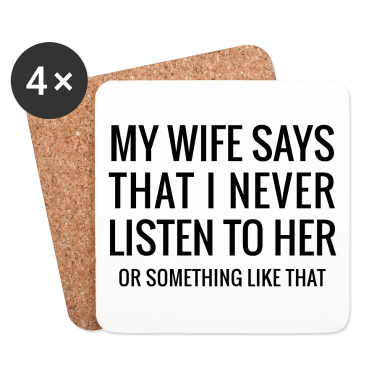 Geschenk für Ehemann Untersetzer - Coole lustige Typografie für Ehemänner.Humorvolle Geschenke