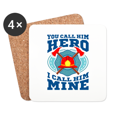 Geschenk für Ehemann Untersetzer - MEIN FEUERWEHRMANN EHEMANN Geschenk Für Feuerwehr