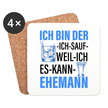 Geschenk für Ehemann Untersetzer - Party - Ehemann Trinken
