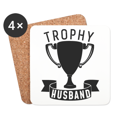 Geschenk für Ehemann Untersetzer - Trophäe Ehemann Lustig